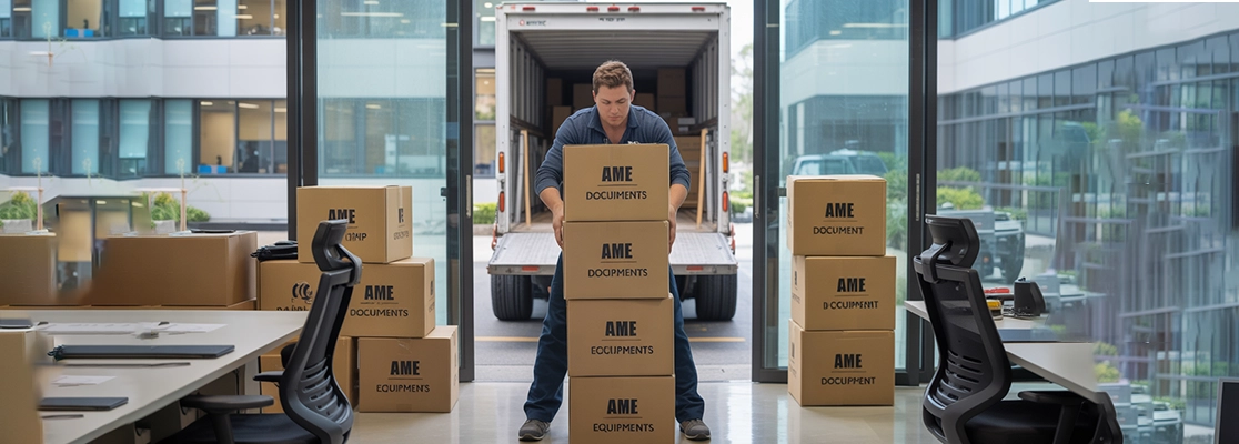 Professional commercial shifting and relocation services in Pondicherry for offices, shops, and warehouses